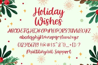 Holiday Wishes font