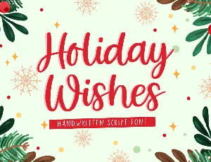 Holiday Wishes font