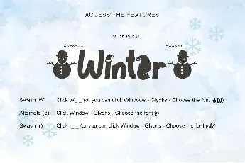 Winter Style font