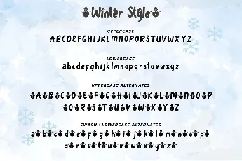 Winter Style font