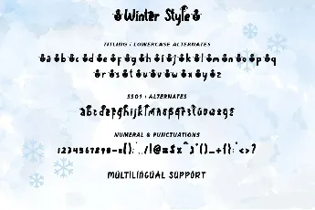 Winter Style font