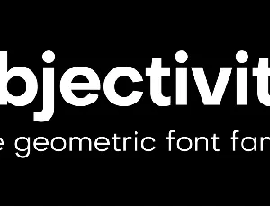 Objectivity font