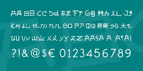 Almost Japanese font