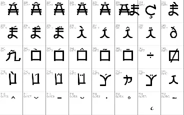 Almost Japanese font