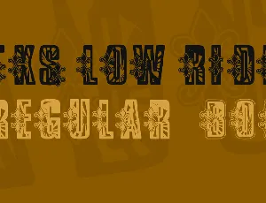 VTKS Low Rider font