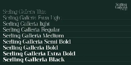 Serling Galleria font