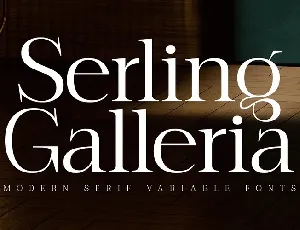 Serling Galleria font