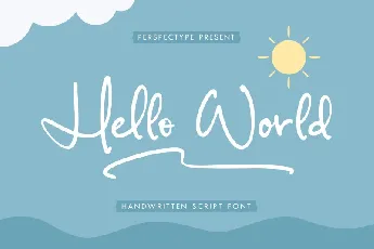 Hello World font