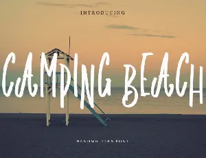 Camping Beach font