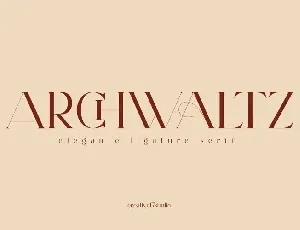 Archwaltz Serif font