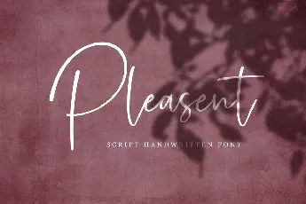 Pleasent Handwritten Script font