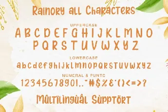 Rainory Display font