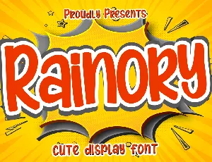 Rainory Display font