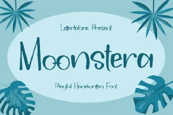 Moonstera font