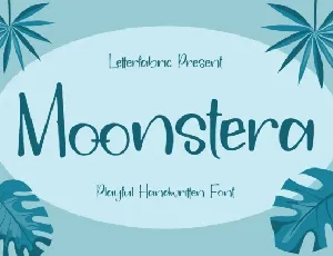 Moonstera font