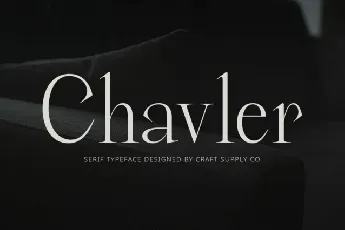 Chavler font