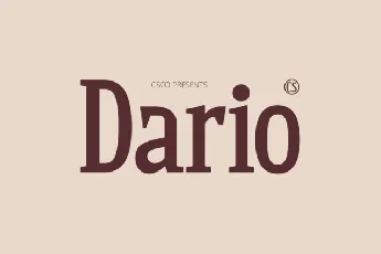 CS Dario font