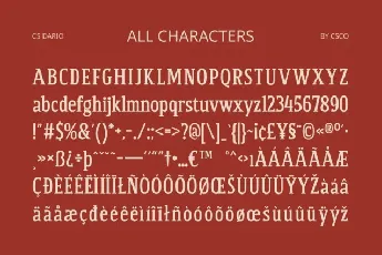 CS Dario font