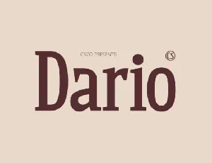 CS Dario font