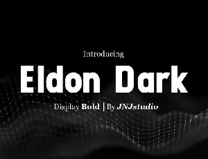 Eldon Dark font