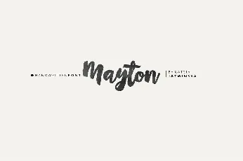 Mayton Brush Script Free font