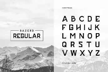 BAZERD Typeface font