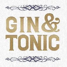 Gin And Tonic PERSONAL font