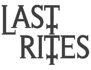 Last Rites font