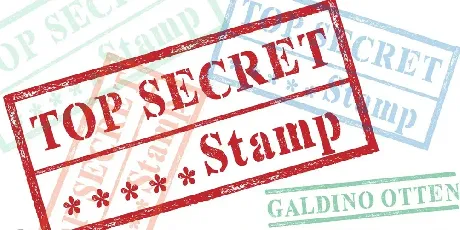 Top Secret Stamp font