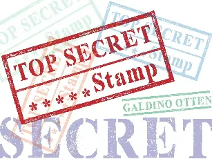 Top Secret Stamp font