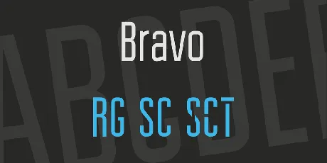 Bravo font