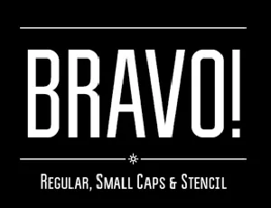 Bravo font