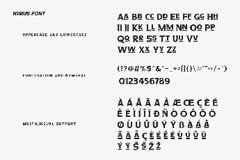 Norus font