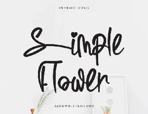 Simple Flower font