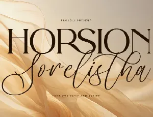 Horsion Sorelistha Duo font