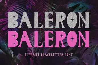 Baleron Display font