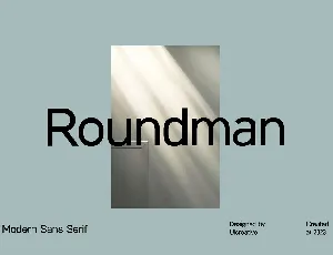 Roundman font