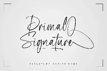 Primal Signature font