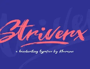 Striverx font