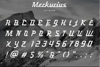 Merkurius Fancy font