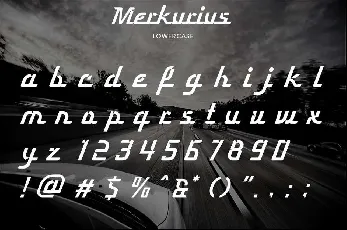 Merkurius Fancy font