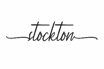 Stockton Demo font