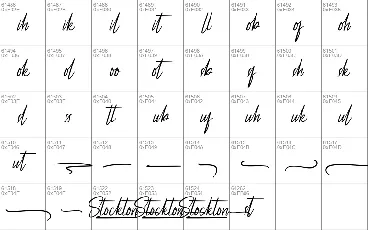 Stockton Demo font