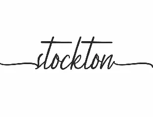 Stockton Demo font