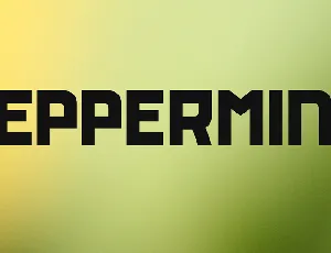 PEPPERMINT font