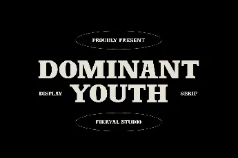 Dominant Youth font