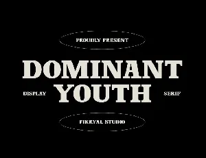 Dominant Youth font