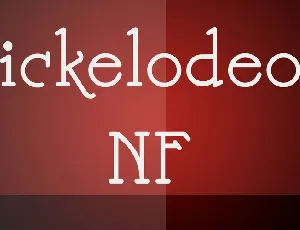 Nickelodeon NF font