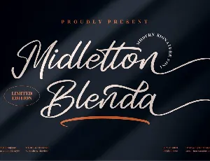 Midletton Blenda font