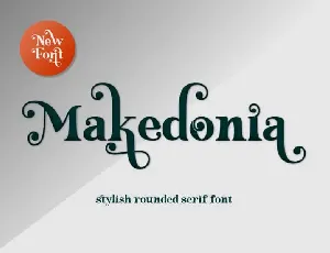 Makedonia Serif font